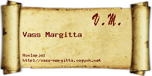 Vass Margitta névjegykártya